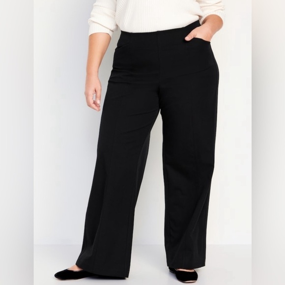NWOT! Black High-Waisted Pull-On Pixie Wide-Leg Pants for Women - Multiple🧡 - Picture 8 of 16